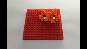 Термомозайка. Самый быстрый способ сделать котёнка из термомозайки.