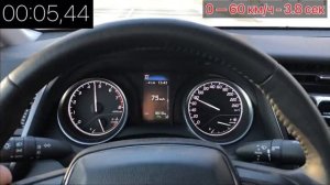 Разгон Toyota Camry до 100 км/ч. А говорят Камри с 2,5 не едет...?
