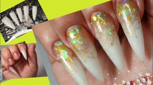 *441*Самодельные гелевые типсы.Маловаты?Увеличиваю размер!Наращиваю!/increase gel tips,building ..