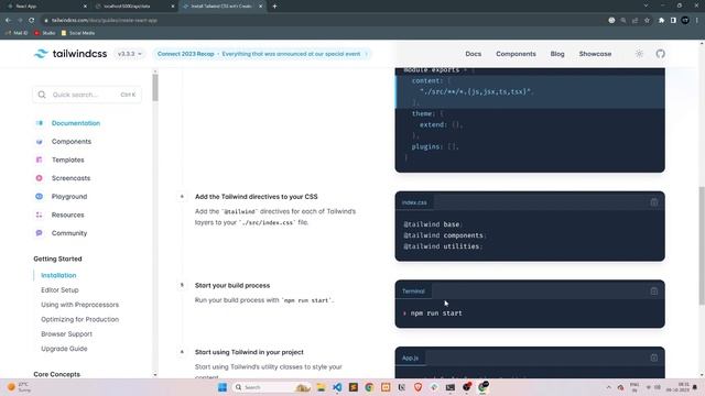 Python Full Stack App : Flask Reactjs and Tailwindcss in HINDI