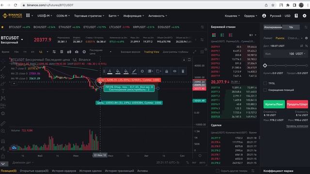 Как Заработать на падении Биткоина? Фьючерсы Бинанс [инструкция] смотреть онлайн
