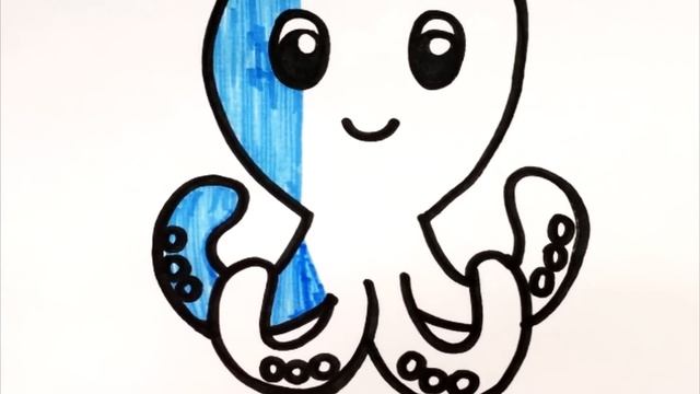 How to draw an Octopus | Сурет салу Сегізаяқ | Как нарисовать Осьминога смотреть онлайн