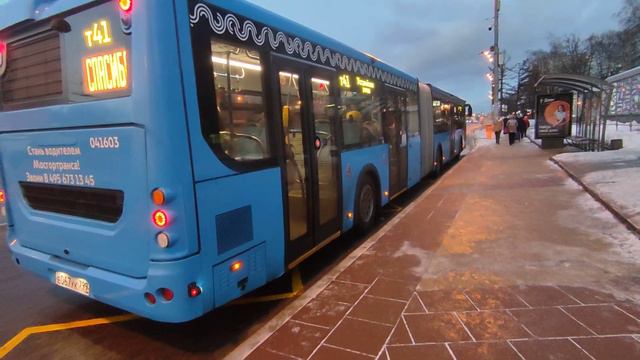 Автобус 041603 по маршруту Т41.остановка станция метро Преображенская площадь смотреть онлайн