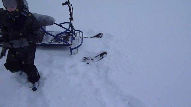 Обкатываем миниснегоход Хаски 1.