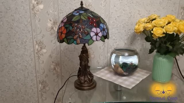 Настольная лампа Тиффани Grape OFT871 Tiffany Lighting смотреть онлайн