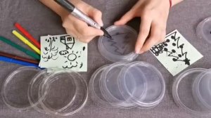 Развивающая игра из крышек от сметаны