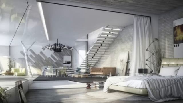 Интерьер Спальни в Промышленном Стиле смотреть онлайн