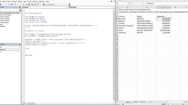 Excel VBA Macro: Send Multiple Emails (Based on Cell Values with Loop)