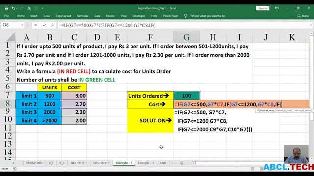 LOGICAL FUNCTIONS IN EXCEL-DAY 1