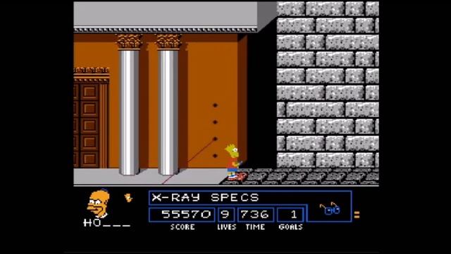 The Simpsons: Bart vs. the Space Mutants NES - Longplay смотреть онлайн