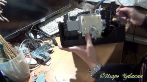 000a Как снять каретку и вал Epson