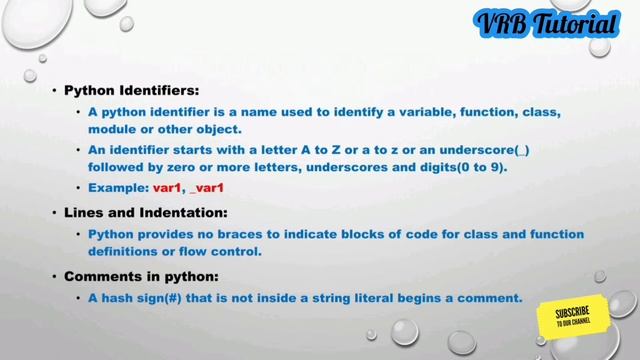 Learn Python in tamil| Python basic concepts| Python for beginners| Python| VRB Tutorial