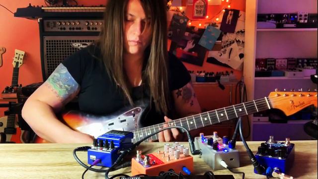 Ambient guitar using the Boss SY -1 + Chase Bliss Mood in it's effects loop. смотреть онлайн