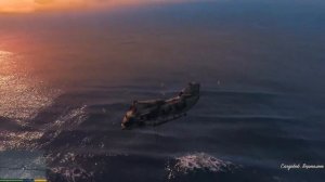 GTA 5 - ОГРАБЛЕНИЕ. ВОЕННЫЙ ВЕРТОЛЕТ С ПОДЛОДКОЙ 4К