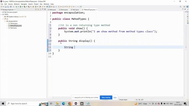 Void and return in java | part-58| #javaoops  | method types | #javaprogramming |#suryaedutech #set