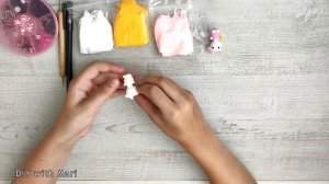 Как слепить Хеллоу Китти из воздушного пластилина / How to sculpt Hello Kitty // DIY with Mari