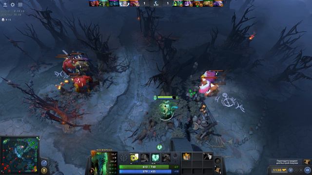 7.28 Dota 2 / Радианс за 15 мин в лесу / Necrophos  + Life hack = fast radiance.