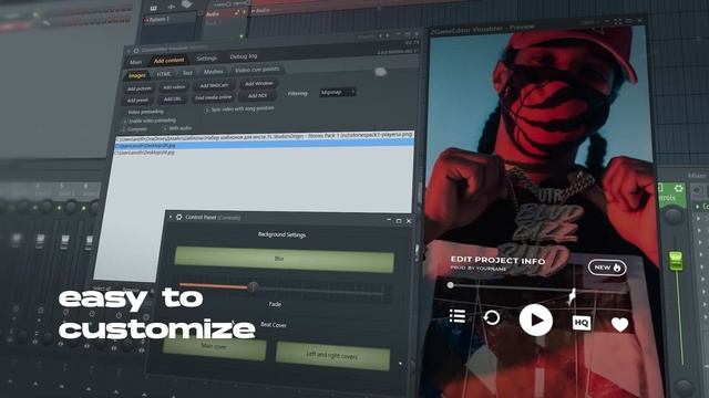 Origin ? FL Studio audio-visualizer vertical template pack | Zgameeditor visualizer