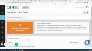 SEO Checker - Duplicate Meta Descriptions