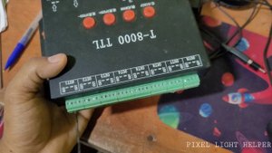 parallel and series  connection with T8000 controller  #pixel LED connection with #T8000 controller
