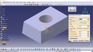 Catia Tutorial in Tamil 39 : Drafted Filleted Pocket | Sketch Based Features | Part