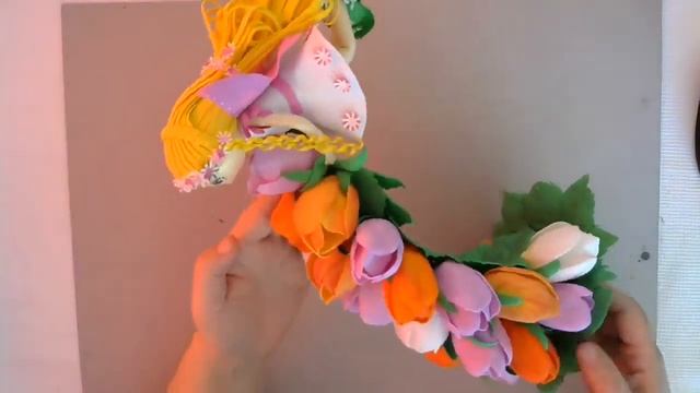 Презентация МК Цветочная фея с тюльпанами из фоамирана от Ирины Павлюченко смотреть онлайн