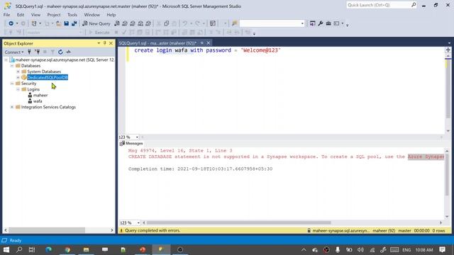 23. Create Login and User for Dedicated SQL Pool in Azure Synapse Analytics смотреть онлайн