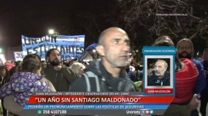 UN AÑO SIN SANTIAGO MALDONADO - JUAN MUZZOLÓN