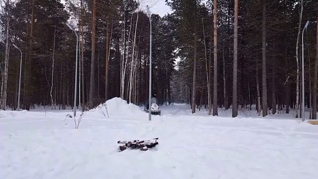 Лыжная трасса в парке Новые ключи смотреть онлайн