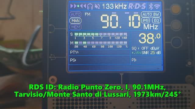 18.07.2024 15:55UTC, [Es], Radio Punto Zero, Италия, 90.1МГц, 1973км