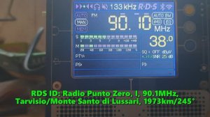 18.07.2024 15:55UTC, [Es], Radio Punto Zero, Италия, 90.1МГц, 1973км