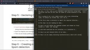Detect Spam messgaes using Count Vectorizer in Python – Advanced Python Project - with source code