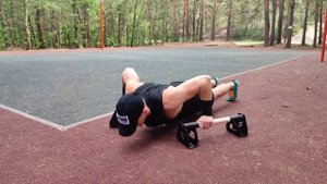 Низкие паралетсы для отжиманий HOMFIT