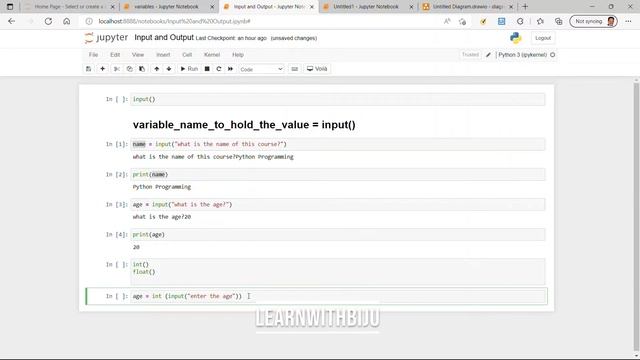 Python variables and assignments смотреть онлайн