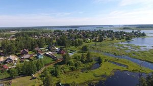 Поселок Пено с воздуха