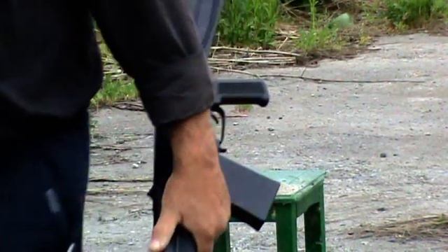 Отсрел сайги по ведру с песком и бетонному блоку смотреть онлайн