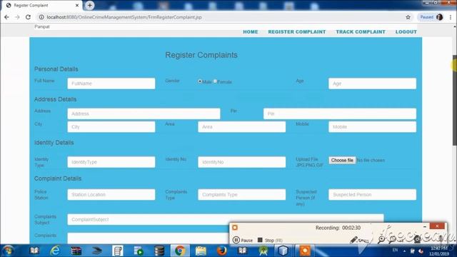 Final Year Project FYP in Advance Java with source Code Download