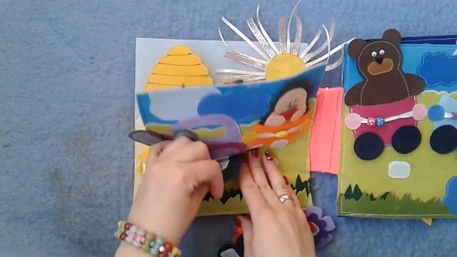 Развивающая книжечка из фетра "Сова"