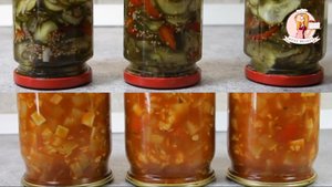 Пробую свои ЗАГОТОВКИ (выпуск №2): пикули из огурцов и кабачки в кетчупе чили