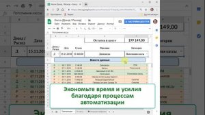 Автоматизация гугл таблиц