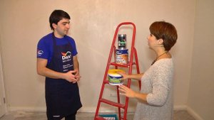 Покраска стен в детской. Краски Dulux