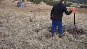 Toyota Land Cruiser 80 застрял в болоте