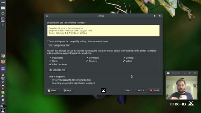 MX-16 - Make a snapshot of an installed system. смотреть онлайн