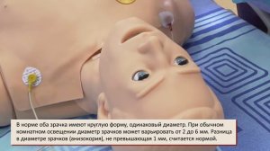 Осмотр зрачков. Оценка реакции зрачков на свет