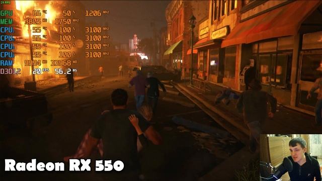 The Last of Us Part I на слабом пк RX550