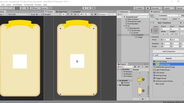 Scroll UI in Unity : How to create scroll menu in unity смотреть онлайн