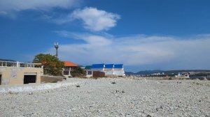 Обстановка на море после вчерашнего небольшого шторма, Улетный берег, Геленджик, 13 сентября