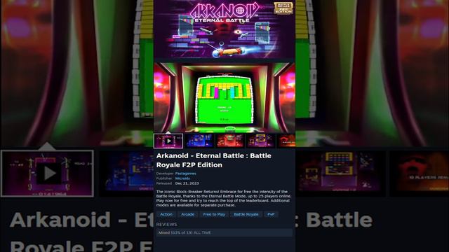 Arkanoid   Eternal Battle Battle Royale F2P Edition New or Trending Game