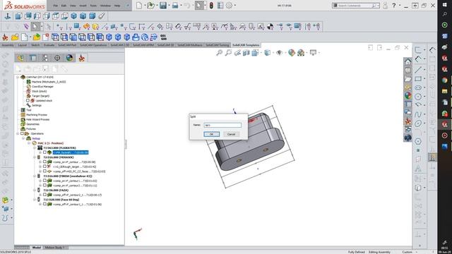Деталь от начала до конца в SolidCam 2019 #1 смотреть онлайн