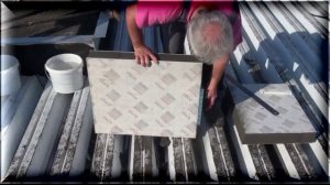 Монтаж двухслойной системы из пеностекла с помощью клея ADCO Millennium One Step Green